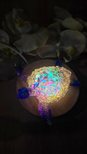 Load image into Gallery viewer, 4.2 inch Resin Crystal Sea Turtle in Saphire/Green/Purple with Irredescent Shell
