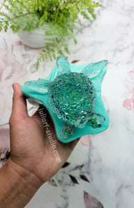 4.2 inch Crystal Sea Turtle Silicone Mold for Resin casting