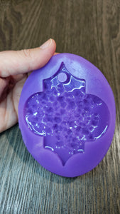 BGRADE - 3.75 inch Druzy Bauble (PURPLE) Silicone Mold