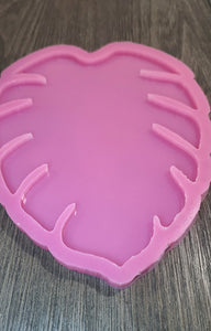 USED MOLD - Large 8 inch Monstera Leaf Tray Silicone Mold