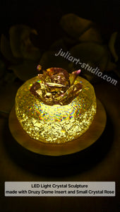 2.8 inch HOLO Faceted Round Base Silicone Mold for Resin