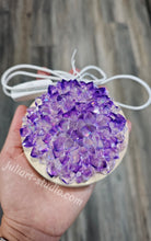 Load image into Gallery viewer, 4 inch Amethyst Resin Crystal Dahlia LED Light
