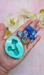 1.7  inch Druzy Mushroom Cluster Silicone Mold for Resin casting