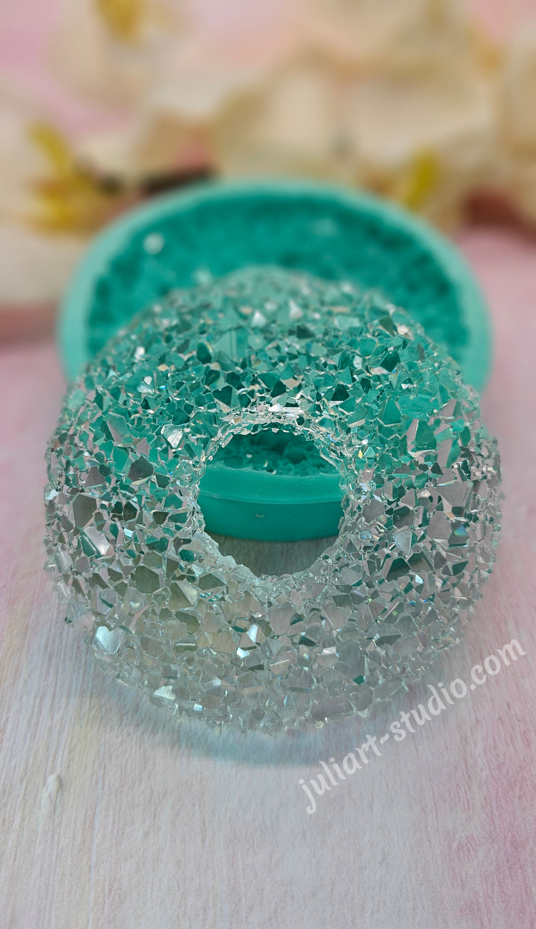 4 inch Crystal Donut Silicone Mold for Resin casting