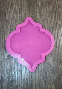 BGRADE- 4 inch Trelliage Bead Coaster Silicone Mold