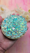 Load image into Gallery viewer, 4 inch Resin Crystal Dahlia LED Light - in Blue Irredescent
