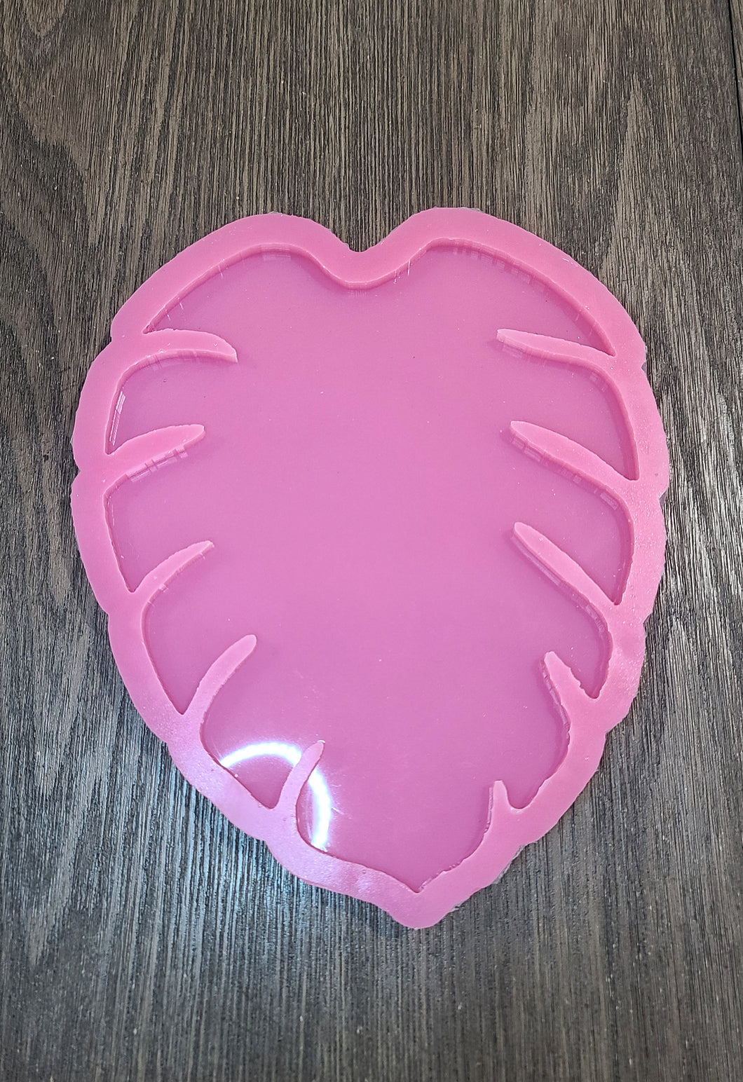 USED MOLD - Large 8 inch Monstera Leaf Tray Silicone Mold