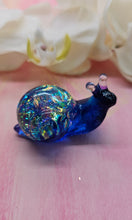 Load image into Gallery viewer, ONE Large Resin Snail with Irredescent Shell (in Blue/ Purple)

