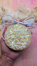 Load image into Gallery viewer, Clear Irredescent Resin Crystal Dahlia LED Light
