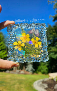 4 inch HOLO Crystal Edge (SQUARE) Silicone Mold for Resin casting