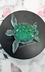 4.2 inch Crystal Sea Turtle Silicone Mold for Resin casting