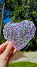 Load image into Gallery viewer, 5 inch Large Crystal Heart Silicone Mold for resin casting
