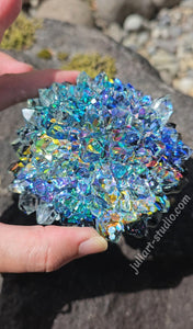 4 inch Crystal Dahlia Cluster (#CC-Dah) Silicone Mold for Resin