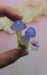 1.7  inch Druzy Mushroom Cluster Silicone Mold for Resin casting
