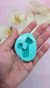 1.7  inch Druzy Mushroom Cluster Silicone Mold for Resin casting
