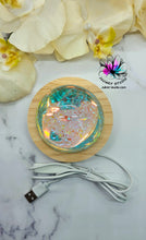 Load image into Gallery viewer, 3 inch Irredescent Resin Crystal Dome LED Light
