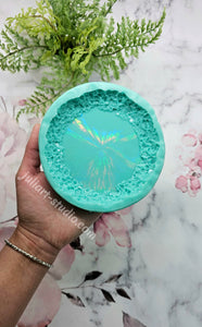 4.75 inch HOLO Crystal Edge (ROUND) Silicone Mold for Resin casting