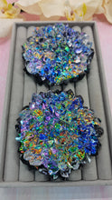 Load image into Gallery viewer, 4 inch Resin Crystal Dahlia (Colorful Dichroic Background)
