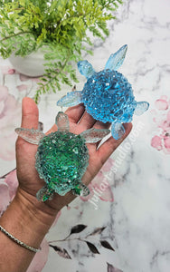 4.2 inch Crystal Sea Turtle Silicone Mold for Resin casting