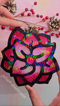 Load image into Gallery viewer, 5.5 inch HOLO Poinsettia Silicone Mold for Resin
