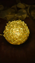 Load image into Gallery viewer, 4 inch Resin Crystal Dahlia LED Light (Light Blue with HOLO Background)

