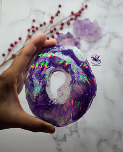 BGRADE - 5 inch HOLO Druzy Agate Slice Silicone Mold