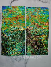 Load image into Gallery viewer, High Gloss GREEN PEBBLES - Dichroic Sheet
