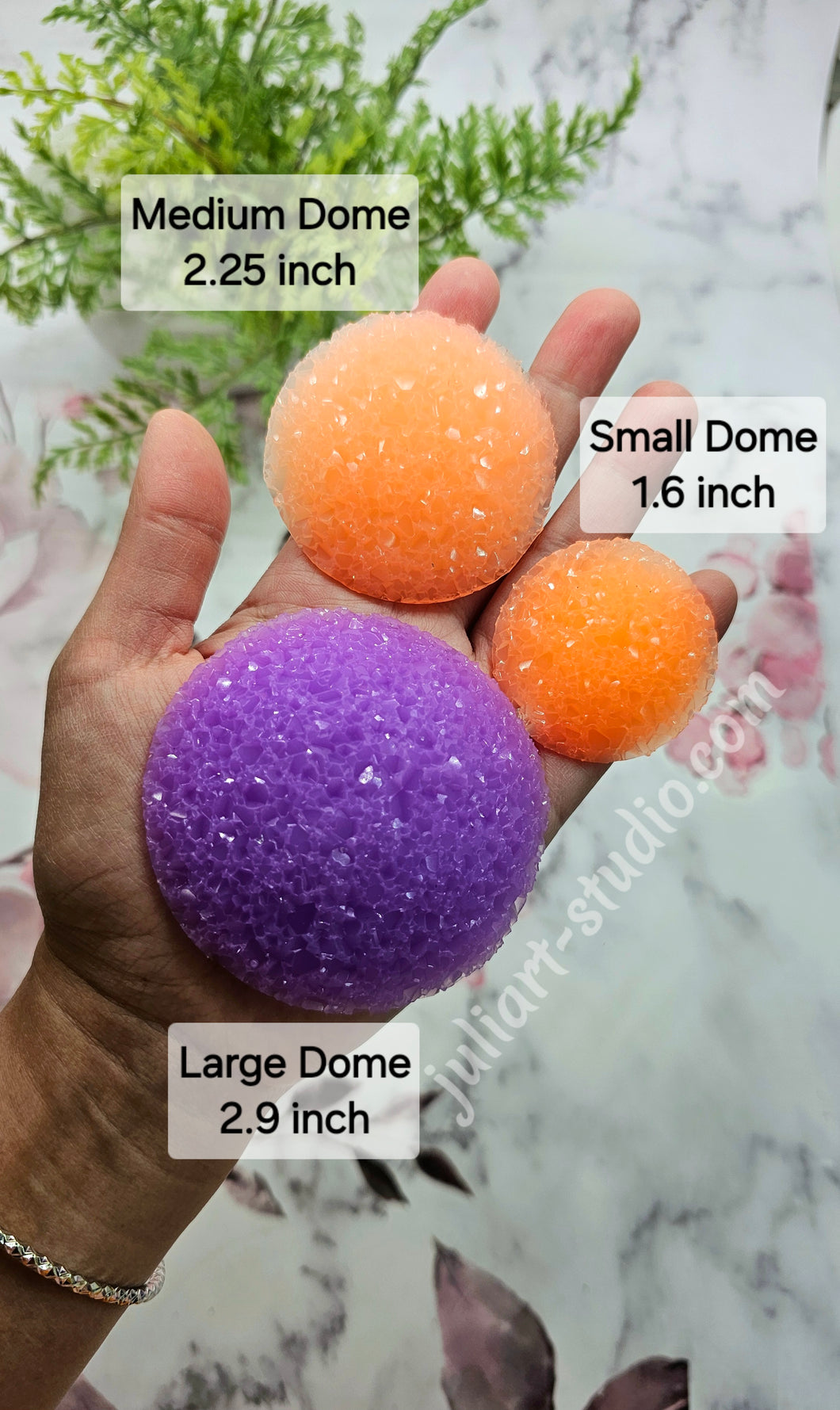 Dome Druzy Insert Silicone Mold for Resin