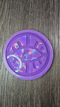 Load image into Gallery viewer, BGRADE - 4 inch HOLO Evil Eye Coaster Silicone Mold
