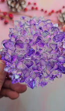 Load image into Gallery viewer, 4 inch Amethyst Resin Crystal DahliaLED Light
