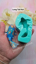 Load image into Gallery viewer, 3.2 inch Long-Tail Koi Fish Silicone Mold for Resin
