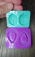Load image into Gallery viewer, USED BGRADE - Earrings Bundle of 2 ( 3D Budha and Druzy Teardrop)
