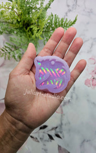 2 inch HOLO Horse Keychain Silicone Mold for Resin