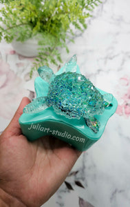 4.2 inch Crystal Sea Turtle Silicone Mold for Resin casting