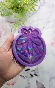 4.25 inch HOLO Bauble Ornament (Style 2) Silicone Mold for Resin