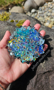 4 inch Crystal Dahlia Cluster (#CC-Dah) Silicone Mold for Resin