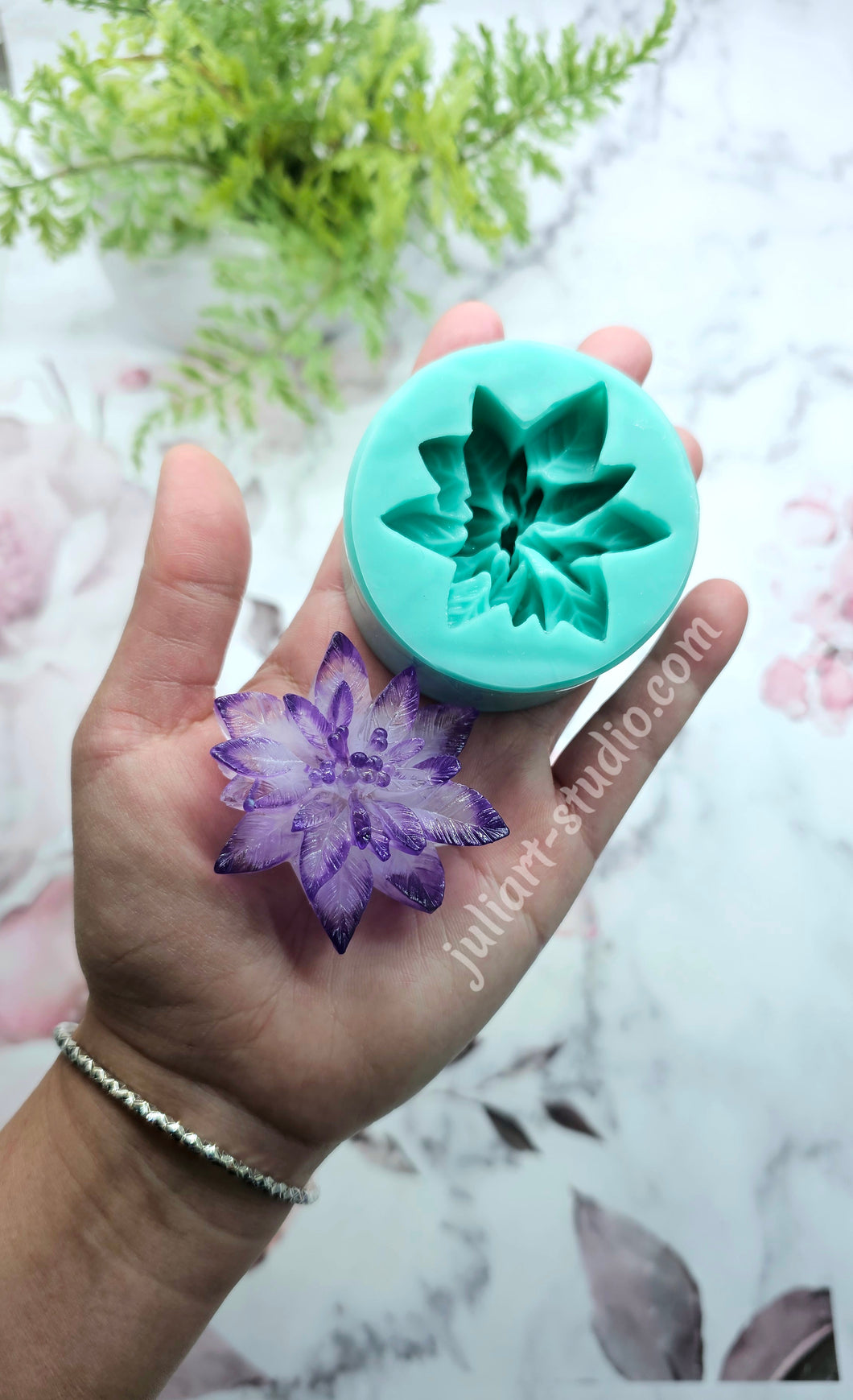 2.3 inch 3D Flower Silicone Mold for Resin Casting