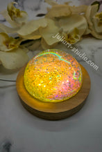 Load image into Gallery viewer, 3 inch Irredescent Resin Crystal Dome LED Light
