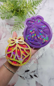 4.25 inch HOLO Bauble Ornament (Style 2) Silicone Mold for Resin