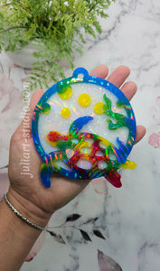 4.75 inch HOLO Bauble SEA TURTLE Silicone Mold for Resin