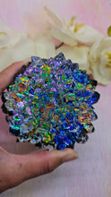 Load image into Gallery viewer, 4 inch Resin Crystal Dahlia (Colorful Dichroic Background)

