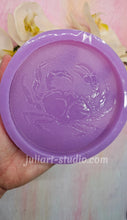 Load image into Gallery viewer, 4.3 inch Crab Coaster Silicone Mold for Resin Casting
