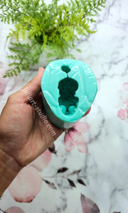 2 inch Deep Crystal Skull Silicone Mold for Resin