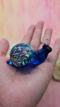 Load image into Gallery viewer, ONE Large Resin Snail with Irredescent Shell (in Blue/ Purple)
