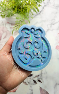 4.25 inch HOLO Bauble Ornament (Style 1) Silicone Mold for Resin