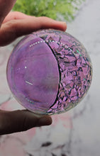Load image into Gallery viewer, Custom Listing - Dichroic Crystal and Moon Dome on LED Light Base
