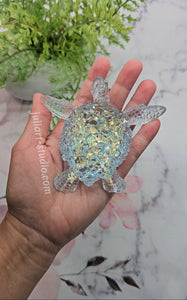 4.2 inch Crystal Sea Turtle Silicone Mold for Resin casting