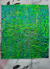 Load image into Gallery viewer, GREEN CRACKLE - Dichroic Sheet - Large size
