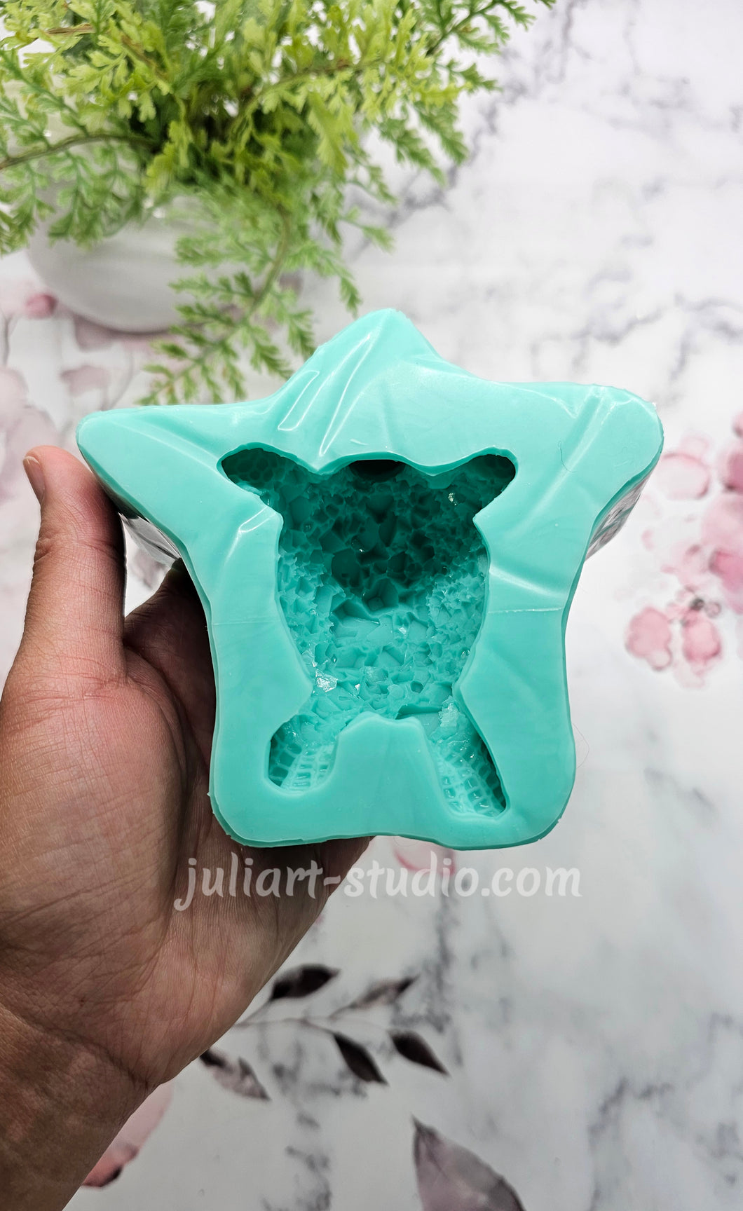 4.2 inch Crystal Sea Turtle Silicone Mold for Resin casting