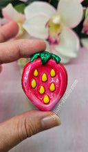 Load image into Gallery viewer, 2 inch Strawberry Worry Stone Silicone Mold for Resin
